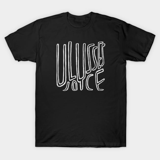 James Joyce, Irish writer, Ulysses. T-Shirt by badlydrawnbabe